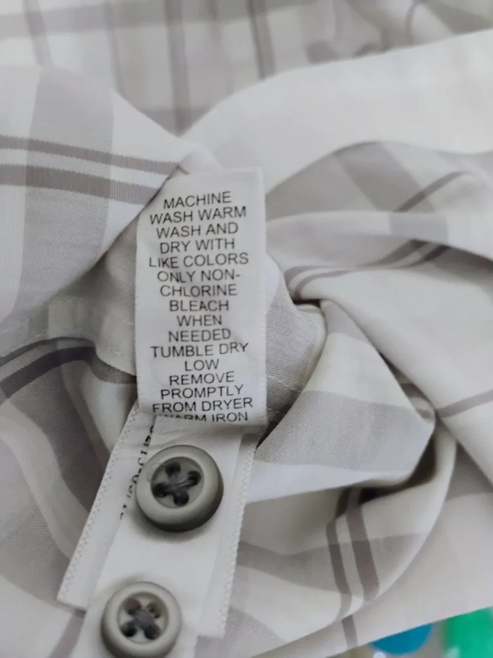 Banana Republic L White Gray Plaid Button Down Shirt Slim Fit